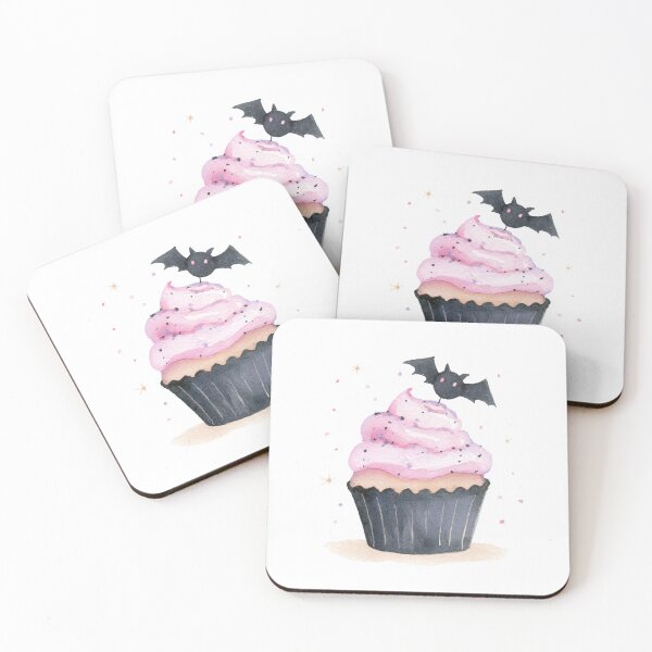 Item preview, Batty Halloween cupcake designed and sold by MendaciousMina.