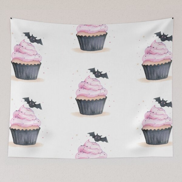 Item preview, Batty Halloween cupcake designed and sold by MendaciousMina.