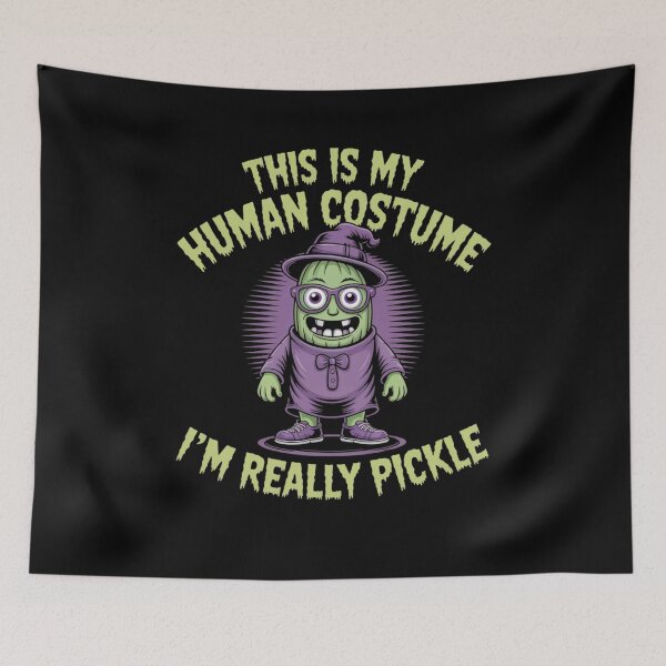 Item preview, This is My Human Costume I'm Really Pickle designed and sold by Mateusz Majcherek.