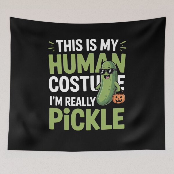 Item preview, This is My Human Costume I'm Really Pickle designed and sold by Mateusz Majcherek.