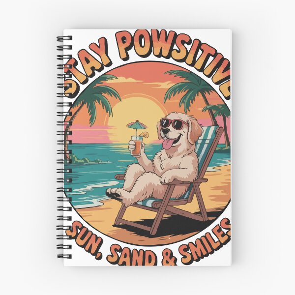 Aperçu de l'œuvre T-shirt relaxant pour chien « Stay Powsitive » créée et vendue par AL AMIN.