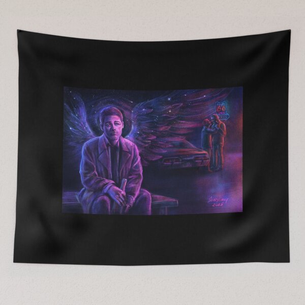 Item preview, Confession In Neon - Supernatural Destiel Wincest Fan Art designed and sold by Fantasy Illustrations & Fan Art.