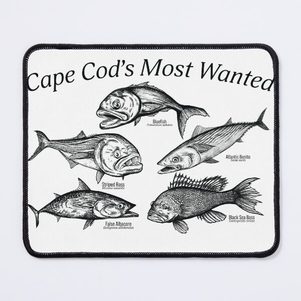 Item preview, Cape Cod's Most Wanted Fish designed and sold by Fox and Plover Designs.
