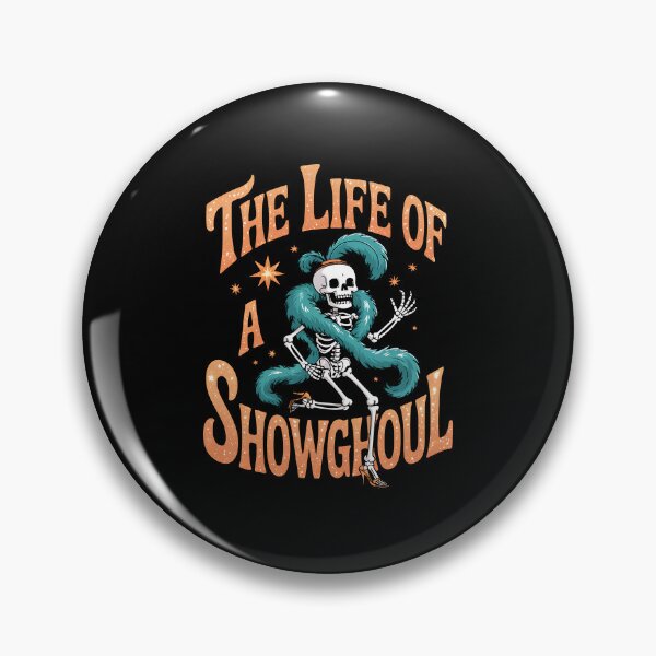 Item preview, The Life of A Showghoul Retro Halloween Show Skeleton Girl designed and sold by BakeryDozen.
