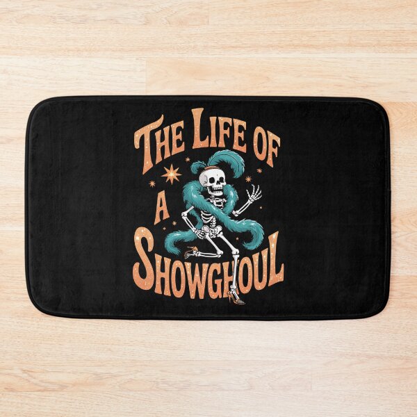 Item preview, The Life of A Showghoul Retro Halloween Show Skeleton Girl designed and sold by BakeryDozen.