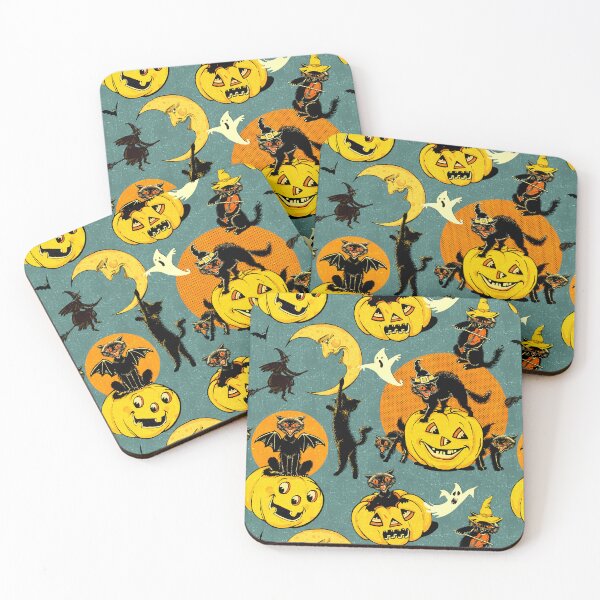 Item preview, Retro Halloween Black Cats G designed and sold by BessoChicca.