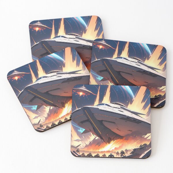 Item preview, Space Animals Cosmic Battles Natural Harmony Journey Environments designed and sold by ART ATTACK ZONE.