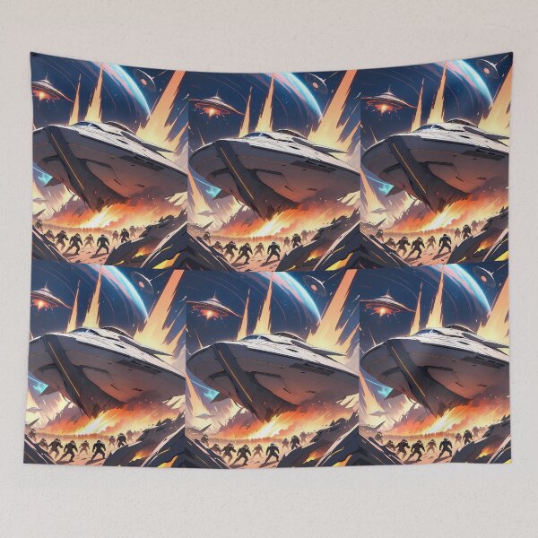 Item preview, Space Animals Cosmic Battles Natural Harmony Journey Environments designed and sold by ART ATTACK ZONE.