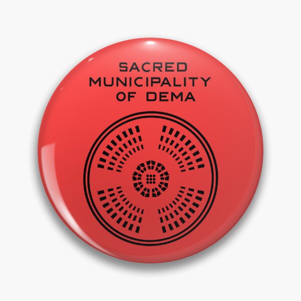 Item preview, Dema symbol - sacred municipality of Dema - black designed and sold by BlackwingsWolf.