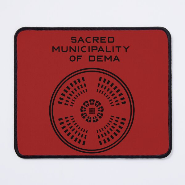 Item preview, Dema symbol - sacred municipality of Dema - black designed and sold by BlackwingsWolf.