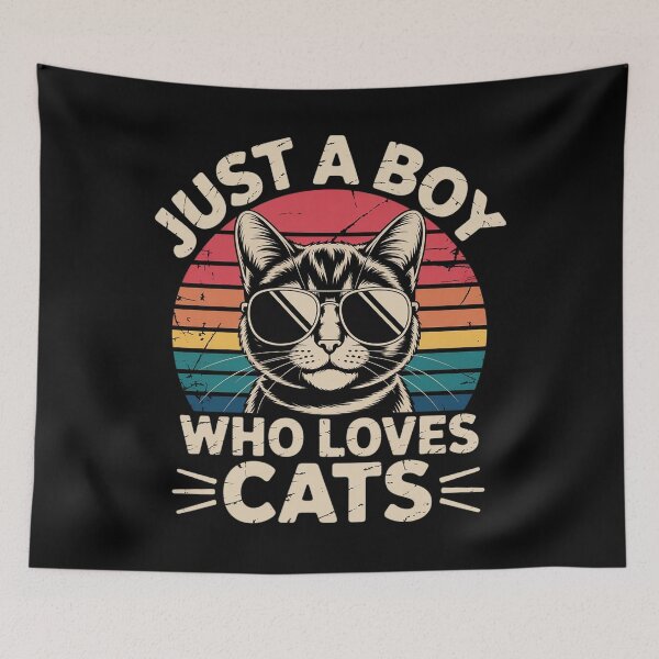 Item preview, Just A Boy Who Loev Cat designed and sold by Patricsselin.
