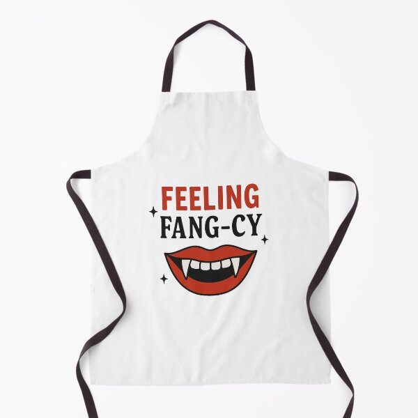 Item preview, Feeling Fang-cy – Funny Vampire Halloween Quote designed and sold by Bold Doodles.