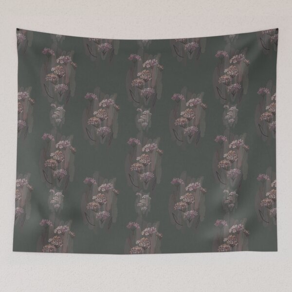 Item preview,   Watercolor floral vintage pattern on a dark background, flowers, bouquets. designed and sold by UVI-CA.