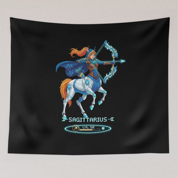 Item preview,  Sagittarius as Female Video Game Character - Cyber Centaur designed and sold by A Mediterranean Crab.