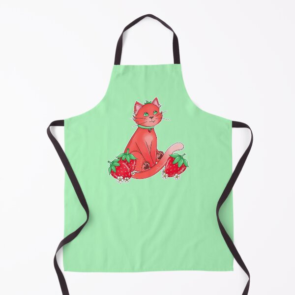 Item preview, Cute Strawberry Cat Fruit Kawaii Cutecore Art designed and sold by Crimson-Crafts1.