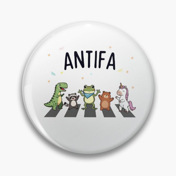 Item preview, Cute Animal Antifa Parade — Dino, Raccoon, Frog, Bear & Unicorn designed and sold by margamPagenberg.