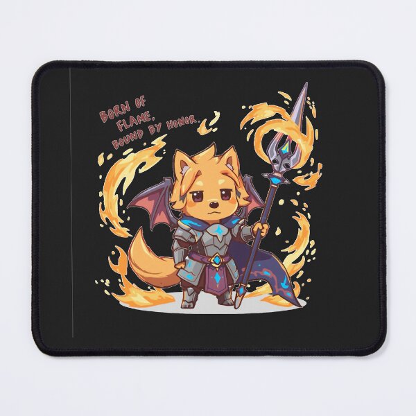 Item preview, Born of Flame Dog Knight | Fantasy Warrior Puppy Art | Cute Hero Design for Gamers & Adventurers designed and sold by RungsitDesign.
