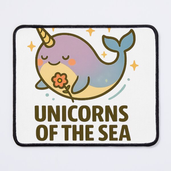 Item preview, Magical Narwhal – Unicorns of the Sea – Whimsical Narwhal Art – Fantasy Ocean Theme designed and sold by Sjshaggy.