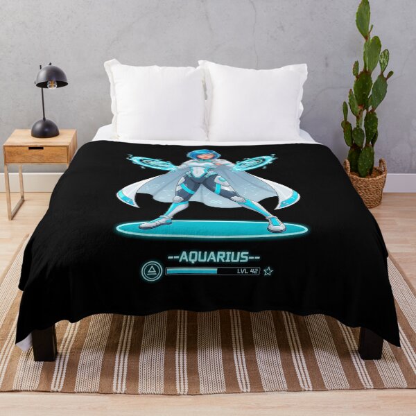 Item preview, Aquarius Zodiac as Female Video Game Character - Futuristic Innovator designed and sold by A Mediterranean Crab.