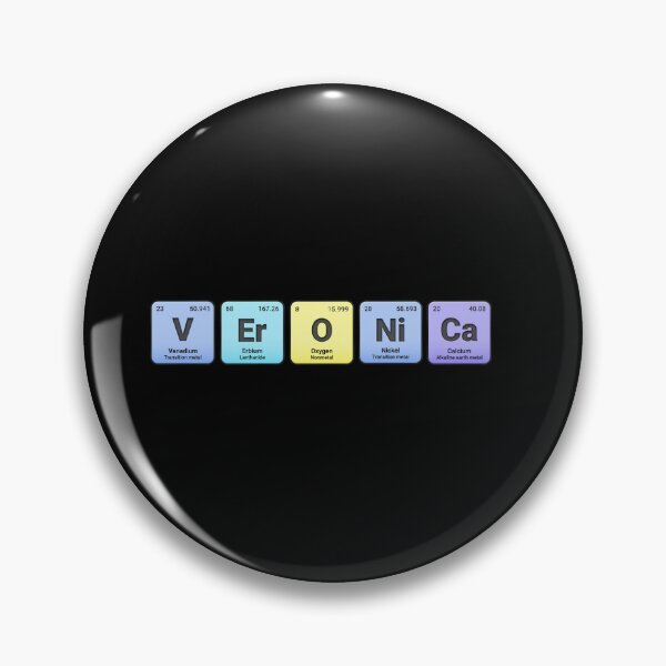 Artikelvorschau, Veronica, Personalisierter Name aus Elementen des Periodensystems, personalisiertes Chemie-Design, Wissenschaftsgeschenk für Nerds & Studenten entworfen und verkauft von chipmuckdesignn.