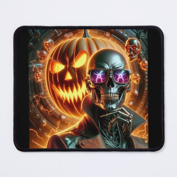 Item preview, Cyberpunk Skeleton Glamour Pumpkin Portal designed and sold by Voodoo Store Paranormal Collections.