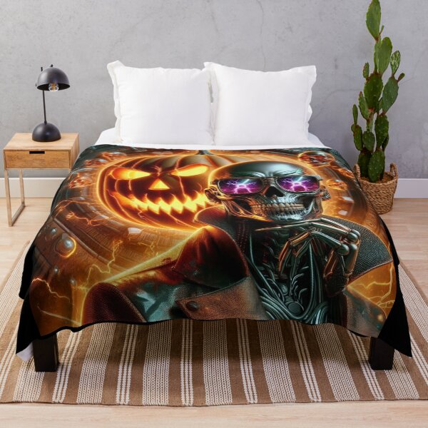 Item preview, Cyberpunk Skeleton Glamour Pumpkin Portal designed and sold by Voodoo Store Paranormal Collections.