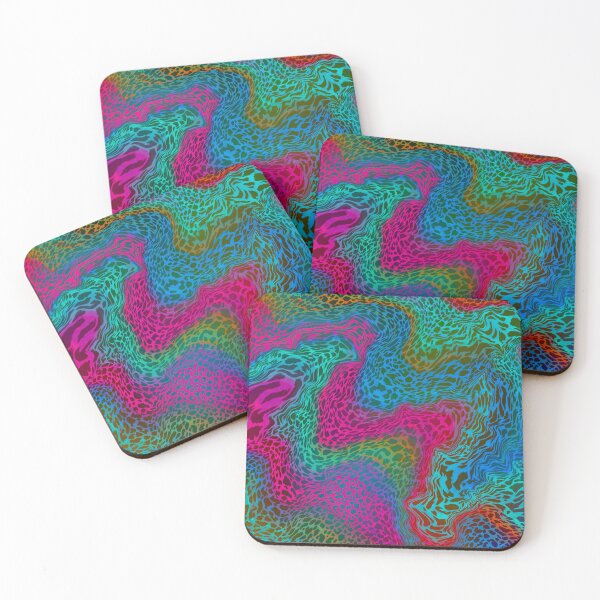 Item preview, Neon leopard pattern liquefied designed and sold by MimiKoo.