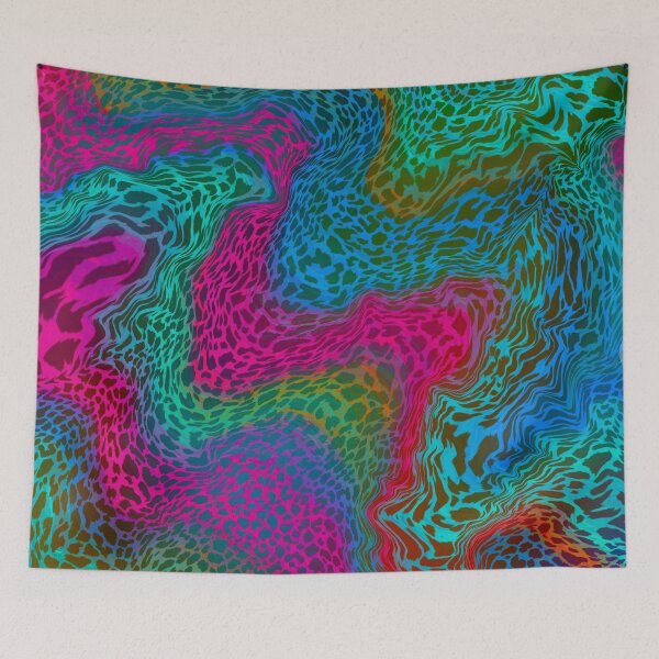 Item preview, Neon leopard pattern liquefied designed and sold by MimiKoo.