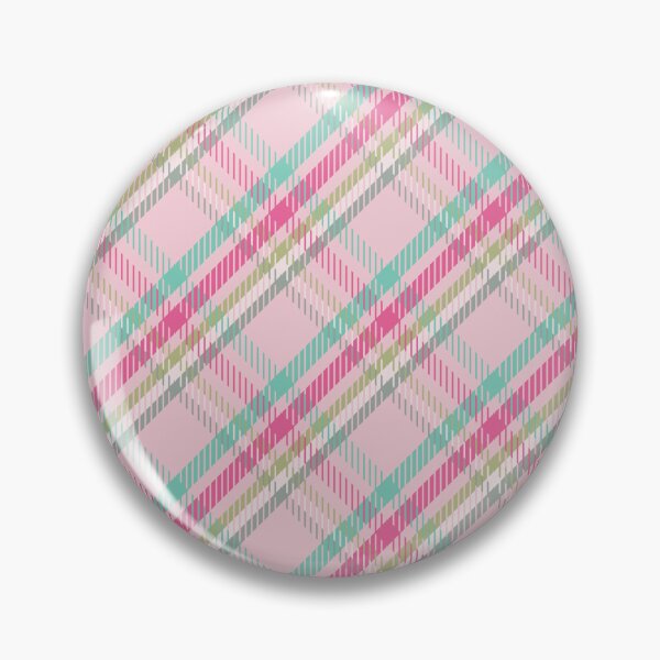 Item preview, Pink and Turquoise Diagonal Woven Plaid designed and sold by MerryMakewell.