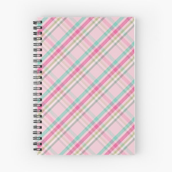 Item preview, Pink and Turquoise Diagonal Woven Plaid designed and sold by MerryMakewell.