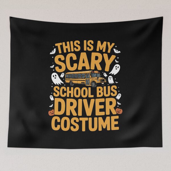 Item preview, This is My Scary School Bus Driver Funny Costume Halloween designed and sold by BakeryDozen.