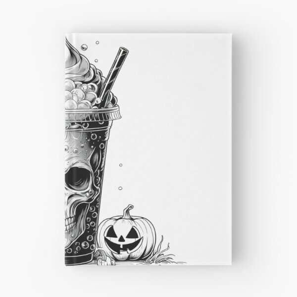 Item preview, Spooky Coffee Skull – Halloween Gothic Art designed and sold by LaurannaDesign.