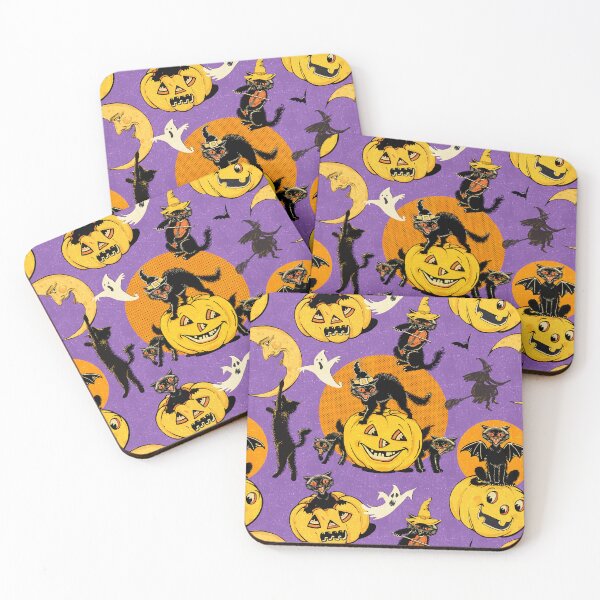 Item preview,  Retro Halloween Black Cats V designed and sold by BessoChicca.
