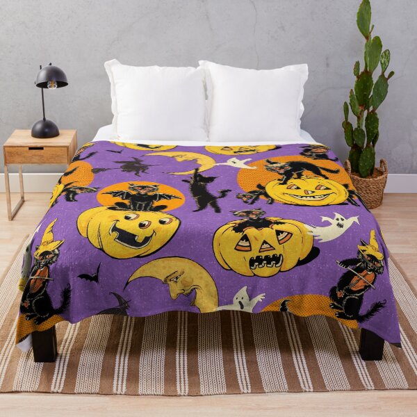 Item preview, Retro Halloween Black Cats V designed and sold by BessoChicca.