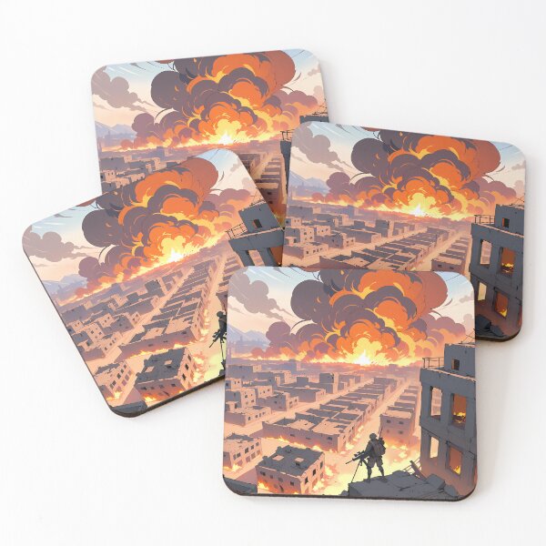 Item preview, Irak USA Cosmic Battles Natural Harmony Journey Environments designed and sold by ART ATTACK ZONE.