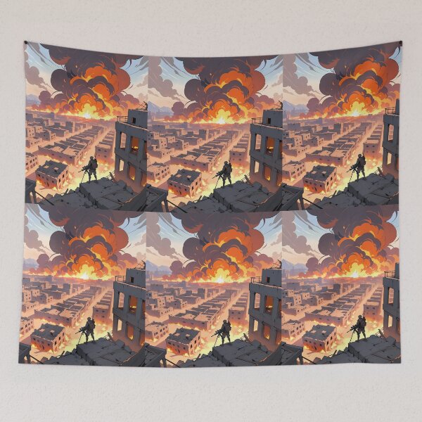 Item preview, Irak USA Cosmic Battles Natural Harmony Journey Environments designed and sold by ART ATTACK ZONE.