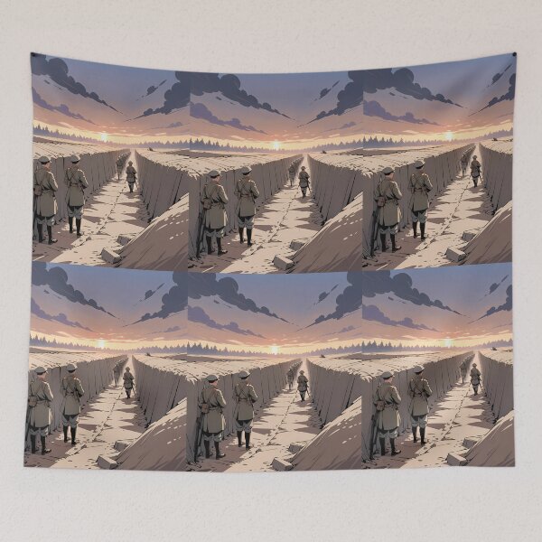 Item preview, Landscape Soldiers Cosmic Battles Natural Harmony Journey Environments designed and sold by ART ATTACK ZONE.