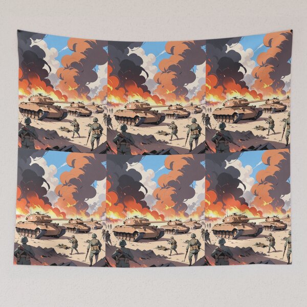 Item preview, Soldiers Tanks Cosmic Battles Natural Harmony Journey Environments designed and sold by ART ATTACK ZONE.