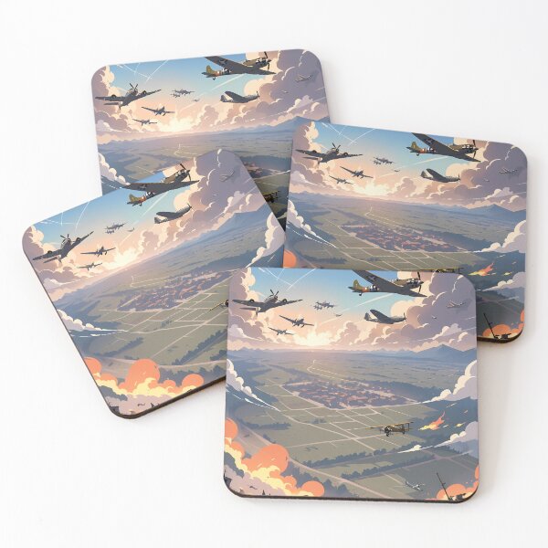 Item preview, Airplanes Fight Cosmic Battles Natural Harmony Journey Environments designed and sold by ART ATTACK ZONE.