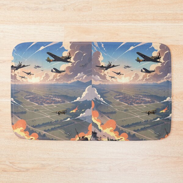 Item preview, Airplanes Fight Cosmic Battles Natural Harmony Journey Environments designed and sold by ART ATTACK ZONE.