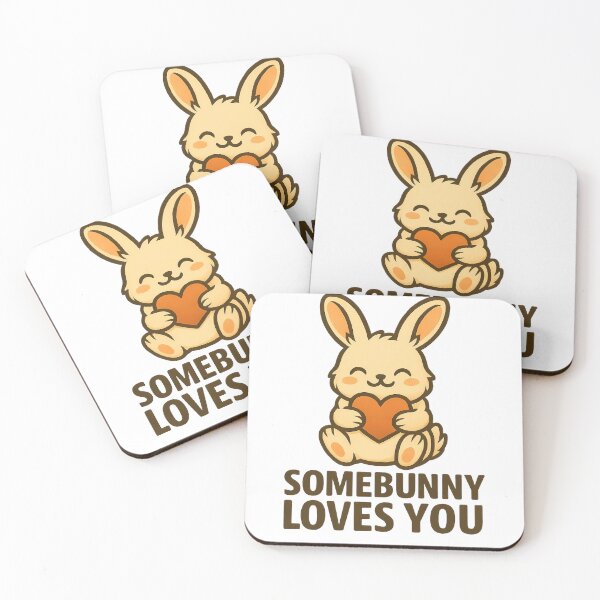 Item preview, Fluffy Bunny – Somebunny Loves You – Cute Bunny Art – Adorable Animal Love Design designed and sold by Sjshaggy.