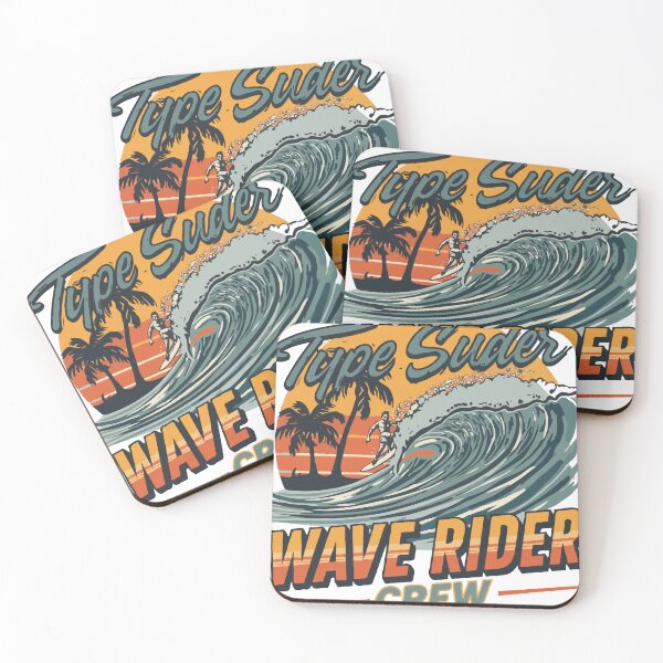 Item preview, Wave Rider Crew T Shirt Design designed and sold by AL AMIN.