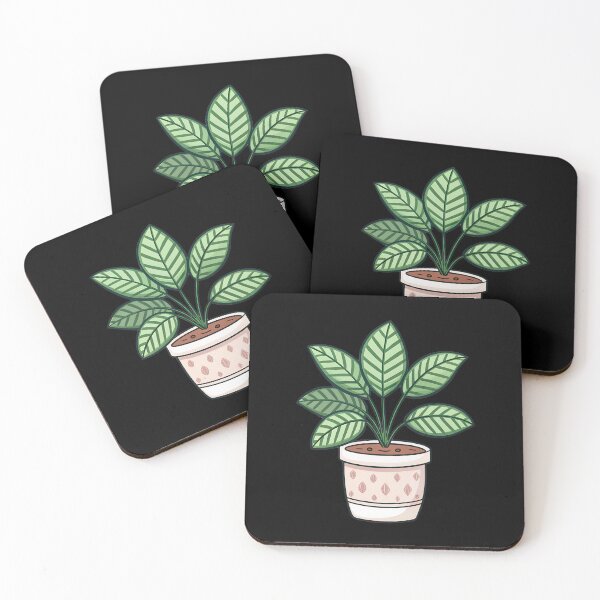 Item preview, Cute Calathea Plant in Pot Aesthetic  designed and sold by VividOrganica.