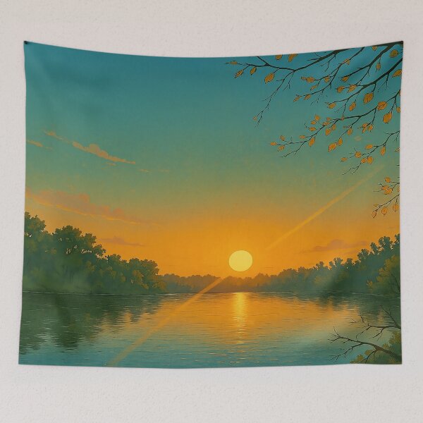 Item preview, First Light on the River  designed and sold by MehowOutdoors.