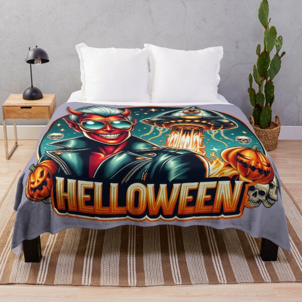 Item preview, Demon Horror Pumpkin UFO Rockabilly designed and sold by Voodoo Store Paranormal Collections.