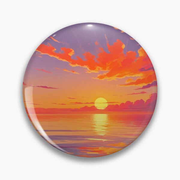Artikelvorschau, Goldene Sonnenuntergangsreflexionen – Verträumte Ozeanhorizontkunst entworfen und verkauft von SamartkitDesign.