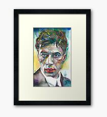BORIS PASTERNAK - watercolor portrait.1 Framed Print