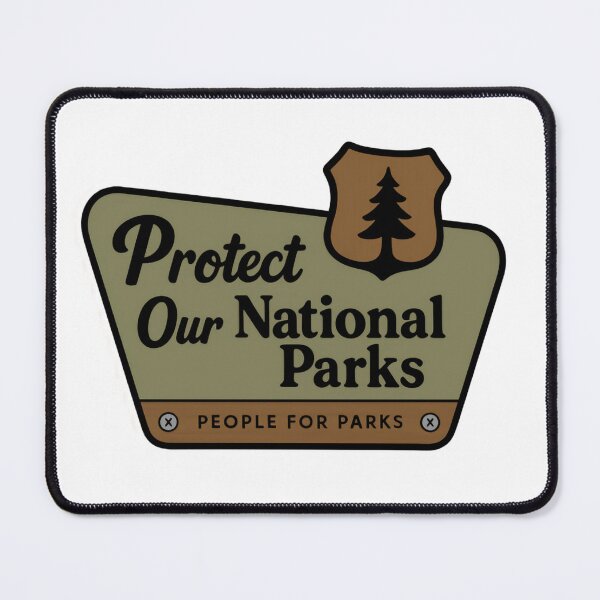 Item preview, Protect Our National Parks – Nature Conservation Outdoor Adventure Protest Sign designed and sold by SkeletonsDanger.