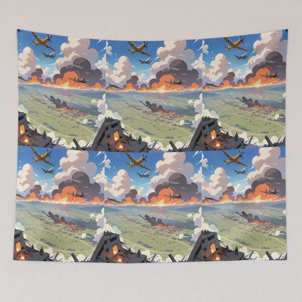 Item preview,  Airplanes Sniper Fight Cosmic Battles Harmony Journey Environments designed and sold by ART ATTACK ZONE.