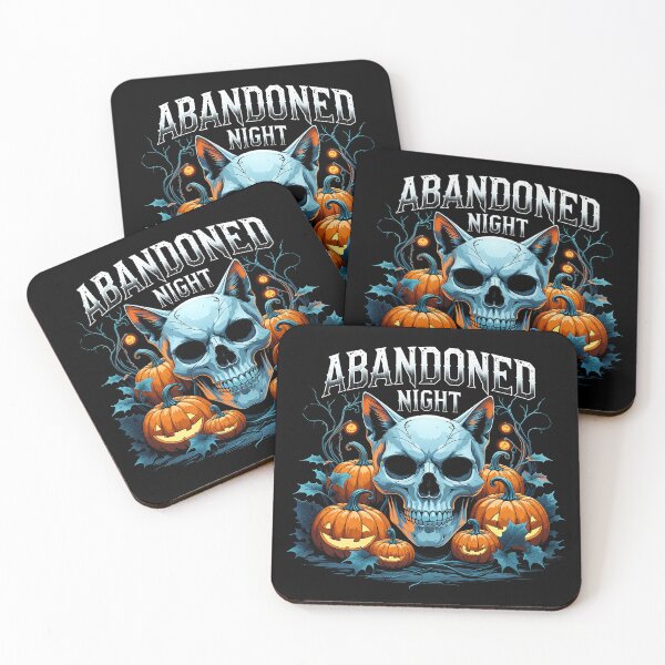 Item preview, Abandoned Night Cat Skull Pumkins Halloween T-Shirt. designed and sold by Nuttajak.